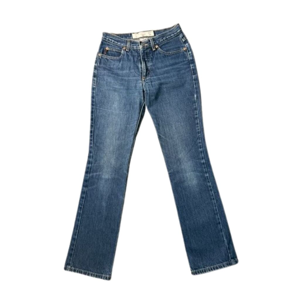 Guess Jeans Boot Leg Women Sz 26 Blue Medium Wash 100% Cotton Y2K Bootcut Denim